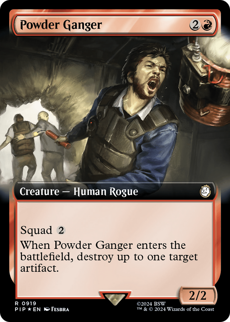 Powder Ganger (Extended Art) (Surge Foil) [Fallout] | Grognard Games