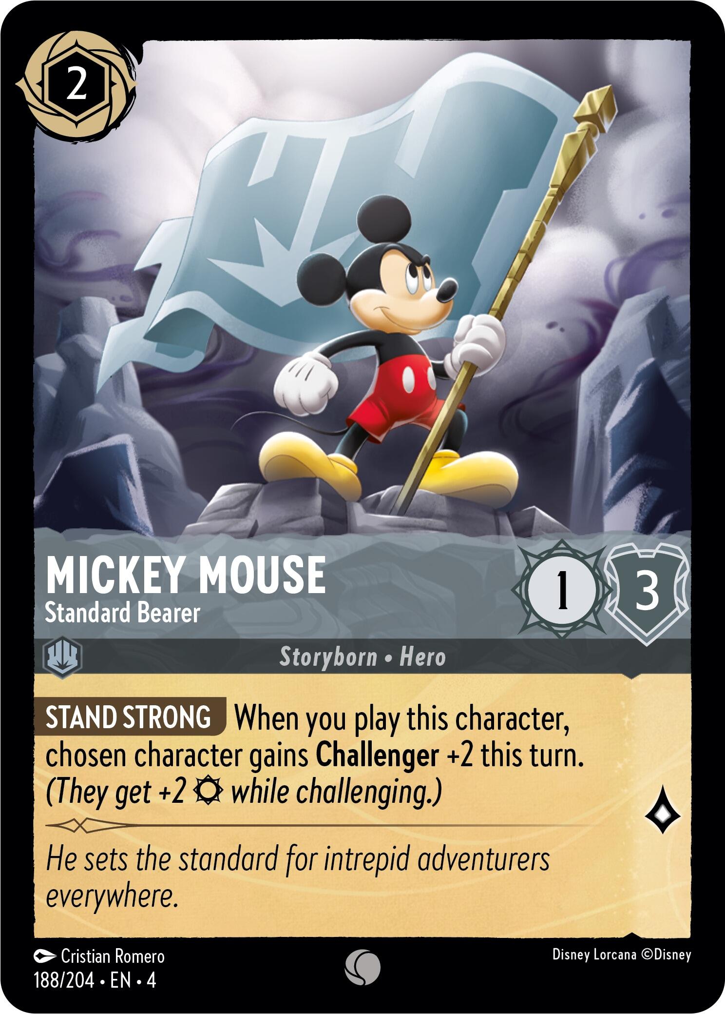 Mickey Mouse - Standard Bearer (188/204) [Ursula's Return] | Grognard Games