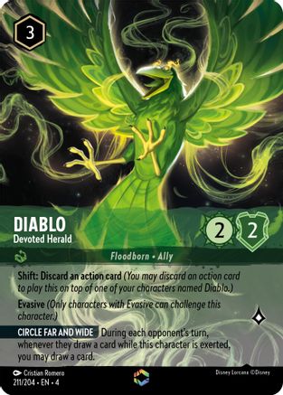 Diablo - Devoted Herald (Enchanted) (211/204) [Ursula's Return] | Grognard Games