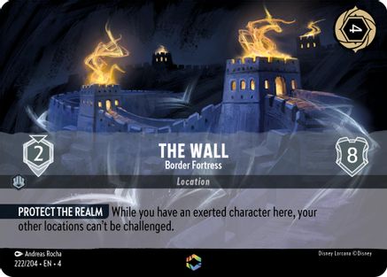 The Wall - Border Fortress (Enchanted) (222/204) [Ursula's Return] | Grognard Games