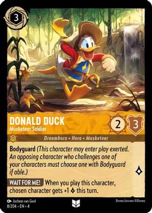 Donald Duck - Musketeer Soldier (8/204) [Ursula's Return] | Grognard Games