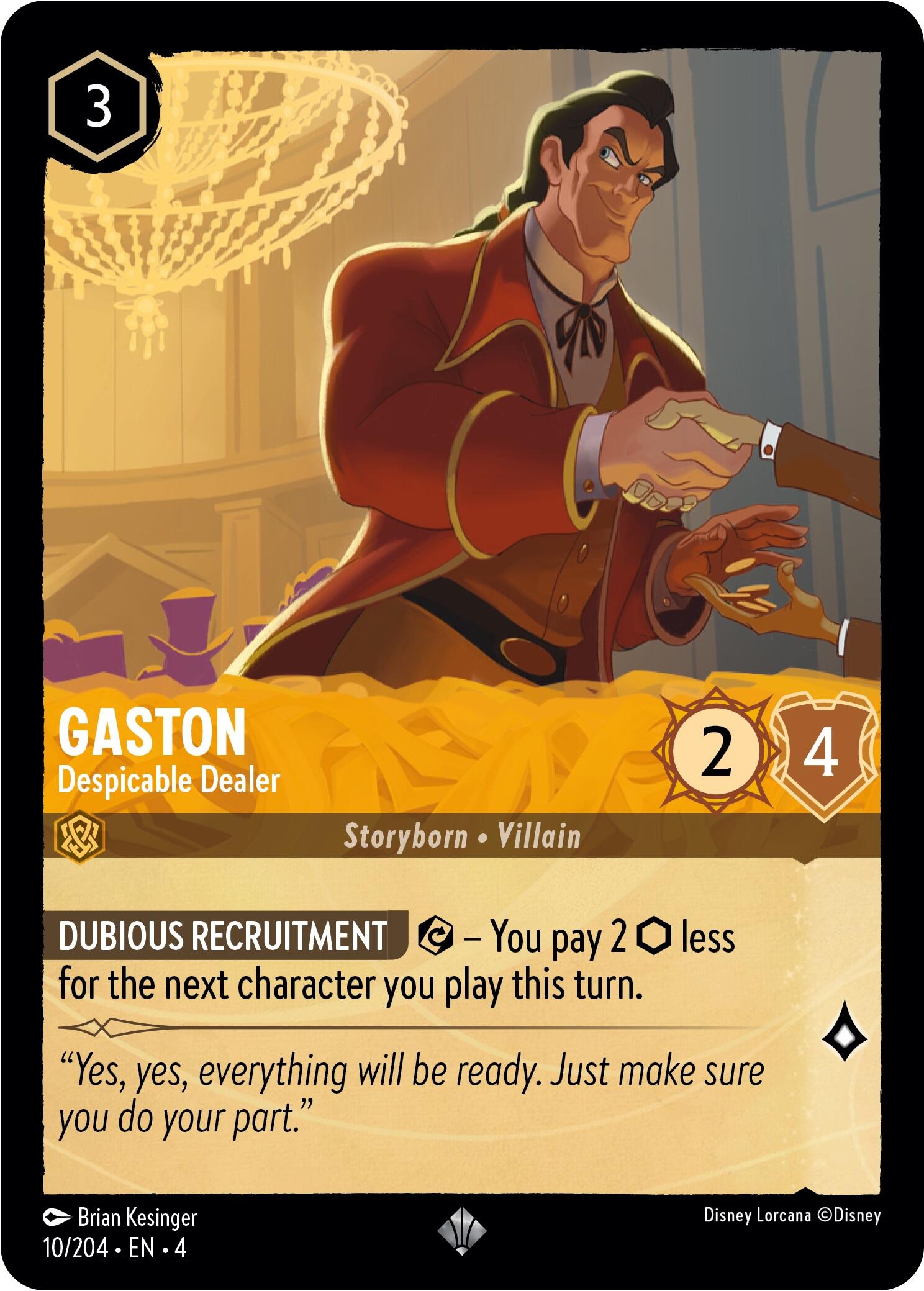 Gaston - Despicable Dealer (10/204) [Ursula's Return] | Grognard Games