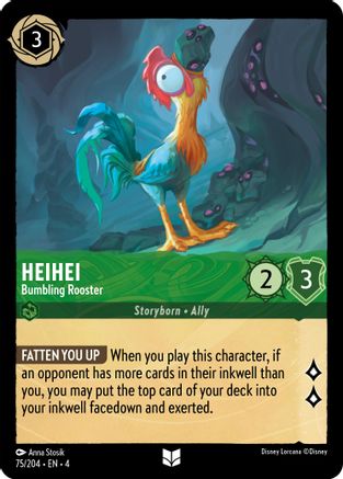 Heihei - Bumbling Rooster (75/204) [Ursula's Return] | Grognard Games