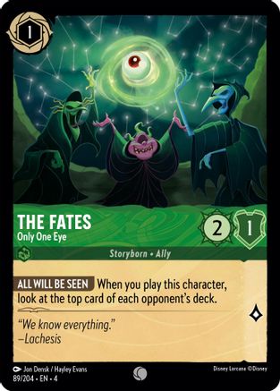 The Fates - Only One Eye (89/204) [Ursula's Return] | Grognard Games