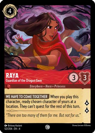 Raya - Guardian of the Dragon Gem (122/204) [Ursula's Return] | Grognard Games