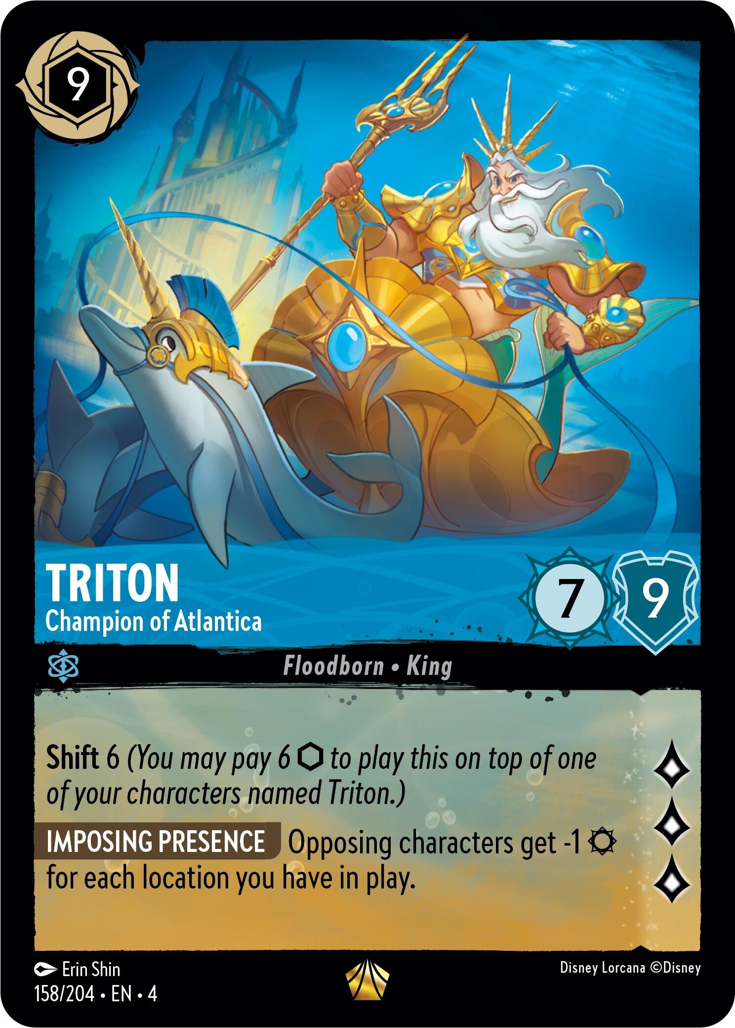 Triton - Champion of Atlantica (158/204) [Ursula's Return] | Grognard Games