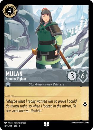 Mulan - Armored Fighter (189/204) [Ursula's Return] | Grognard Games