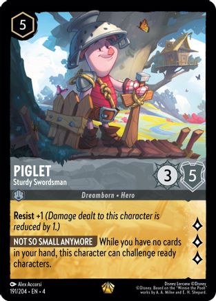 Piglet - Sturdy Swordsman (191/204) [Ursula's Return] | Grognard Games