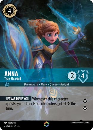 Anna - True-Hearted (Enchanted) (217/204) [Ursula's Return] | Grognard Games