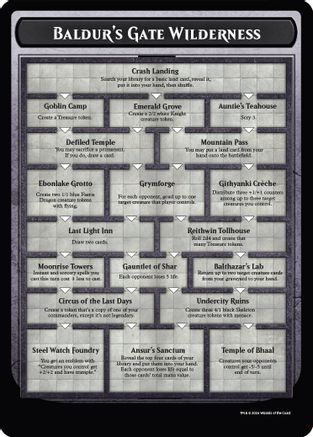 Baldur's Gate Wilderness (OVER-) - Oversize Cards | Grognard Games