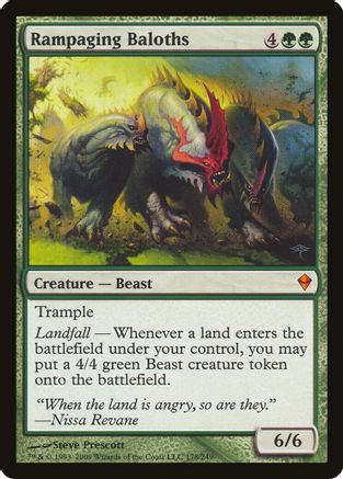 Rampaging Baloths (Zendikar) (OVER-178) - Oversize Cards | Grognard Games