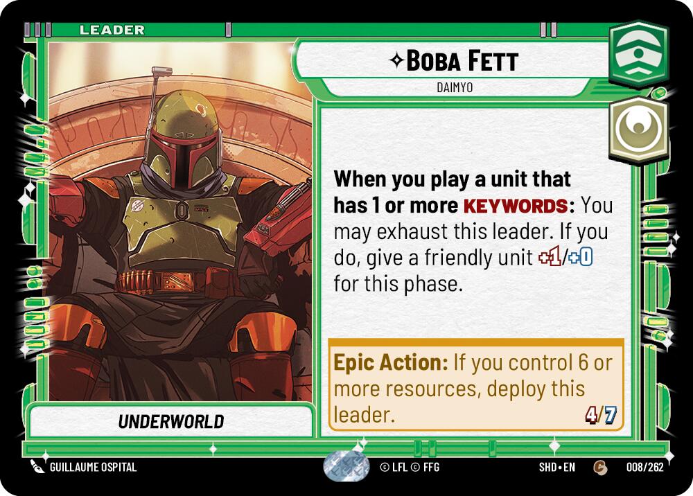 Boba Fett - Daimyo (008/262) [Shadows of the Galaxy] | Grognard Games