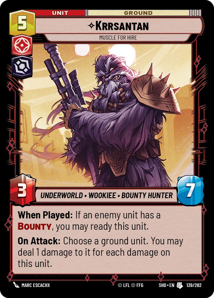 Krrsantan - Muscle for Hire (139/262) [Shadows of the Galaxy] | Grognard Games