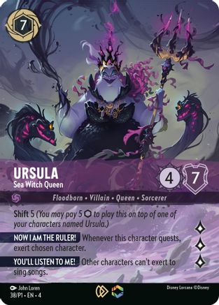 Ursula - Sea Witch Queen (Store Championship) (38) [Promo Cards] | Grognard Games