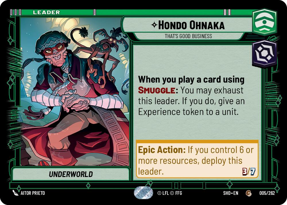 Hondo Ohnaka - That's Good Business (005/262) [Shadows of the Galaxy] | Grognard Games