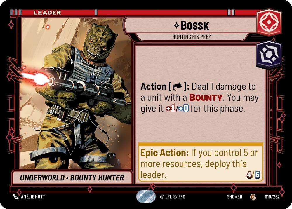 Bossk — Hunting His Prey (010/262) [Shadows of the Galaxy] | Grognard Games