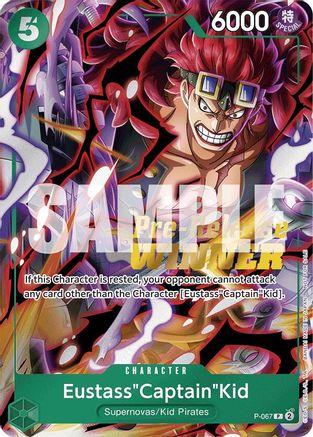 Eustass"Captain"Kid (OP-07 Pre-Release Tournament) [Winner] (P-067) - One Piece Promotion Cards Foil | Grognard Games