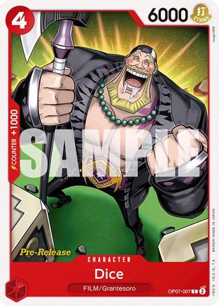 Dice (OP07-007) - 500 Years in the Future Pre-Release Cards | Grognard Games