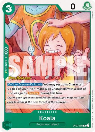 Koala (OP07-024) - 500 Years in the Future Pre-Release Cards | Grognard Games