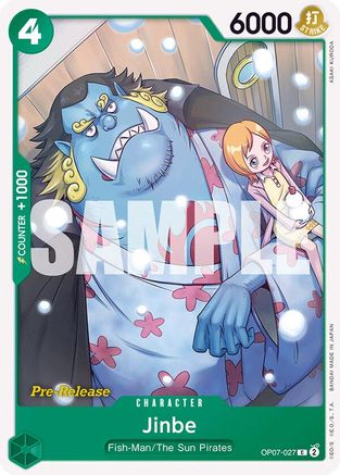 Jinbe (027) (OP07-027) - 500 Years in the Future Pre-Release Cards | Grognard Games