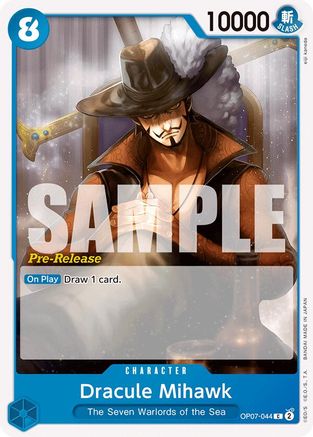 Dracule Mihawk (OP07-044) - 500 Years in the Future Pre-Release Cards | Grognard Games