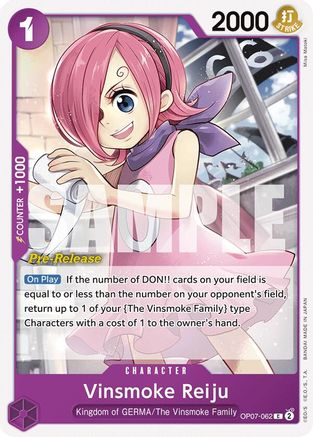 Vinsmoke Reiju (OP07-062) - 500 Years in the Future Pre-Release Cards | Grognard Games