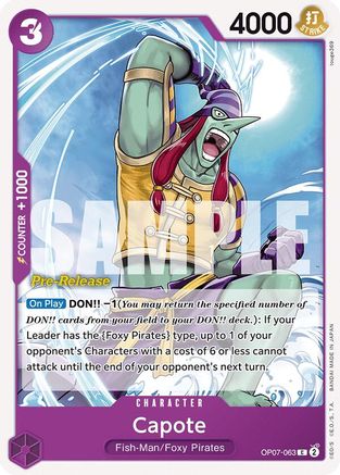 Capote (OP07-063) - 500 Years in the Future Pre-Release Cards | Grognard Games