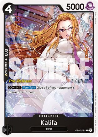 Kalifa (OP07-081) - 500 Years in the Future Pre-Release Cards | Grognard Games
