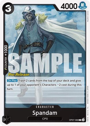 Spandam (OP07-086) - 500 Years in the Future Pre-Release Cards | Grognard Games