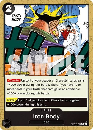 Iron Body (OP07-095) - 500 Years in the Future Pre-Release Cards | Grognard Games