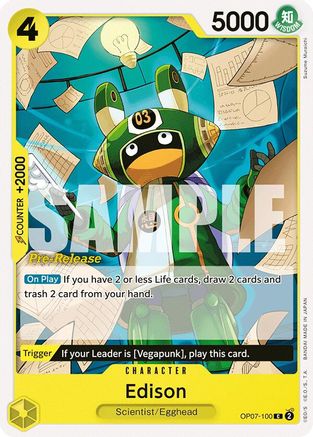 Edison (OP07-100) - 500 Years in the Future Pre-Release Cards | Grognard Games