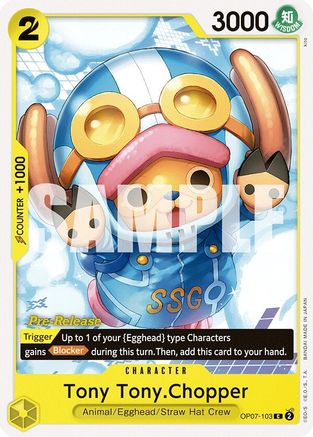 Tony Tony.Chopper (103) (OP07-103) - 500 Years in the Future Pre-Release Cards | Grognard Games
