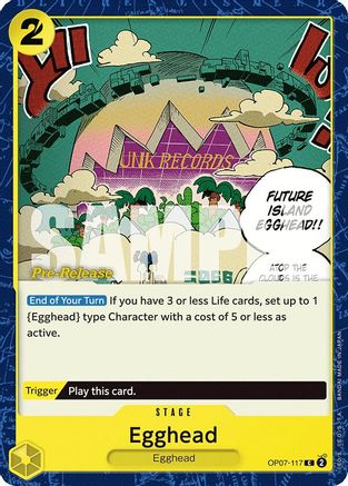 Egghead (OP07-117) - 500 Years in the Future Pre-Release Cards | Grognard Games
