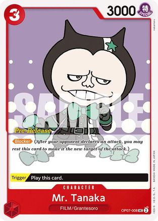 Mr. Tanaka (OP07-008) - 500 Years in the Future Pre-Release Cards | Grognard Games