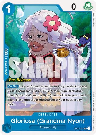 Gloriosa (Grandma Nyon) (OP07-041) - 500 Years in the Future Pre-Release Cards | Grognard Games