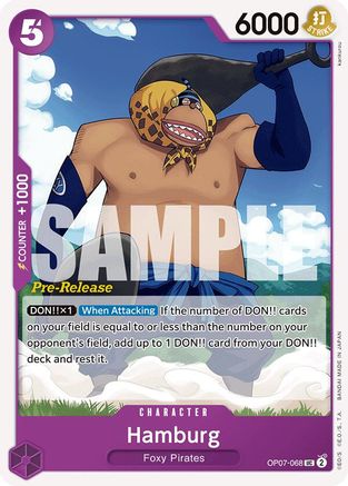 Hamburg (OP07-068) - 500 Years in the Future Pre-Release Cards | Grognard Games