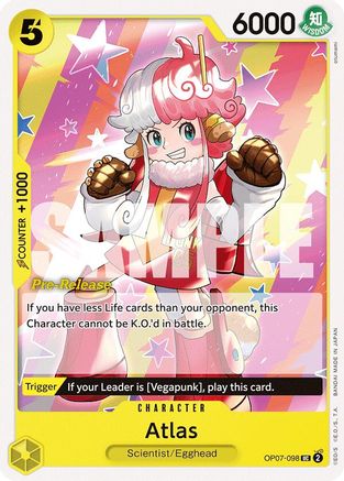 Atlas (OP07-098) - 500 Years in the Future Pre-Release Cards | Grognard Games