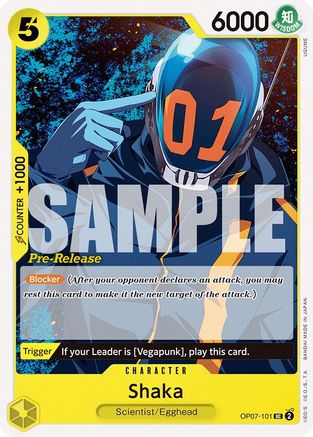 Shaka (OP07-101) - 500 Years in the Future Pre-Release Cards | Grognard Games