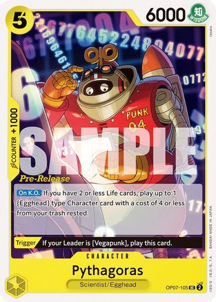 Pythagoras (OP07-105) - 500 Years in the Future Pre-Release Cards | Grognard Games
