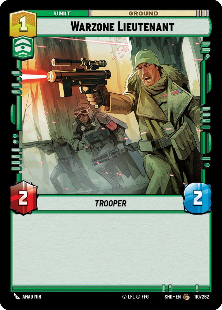 Warzone Lieutenant (110/262) [Shadows of the Galaxy] | Grognard Games
