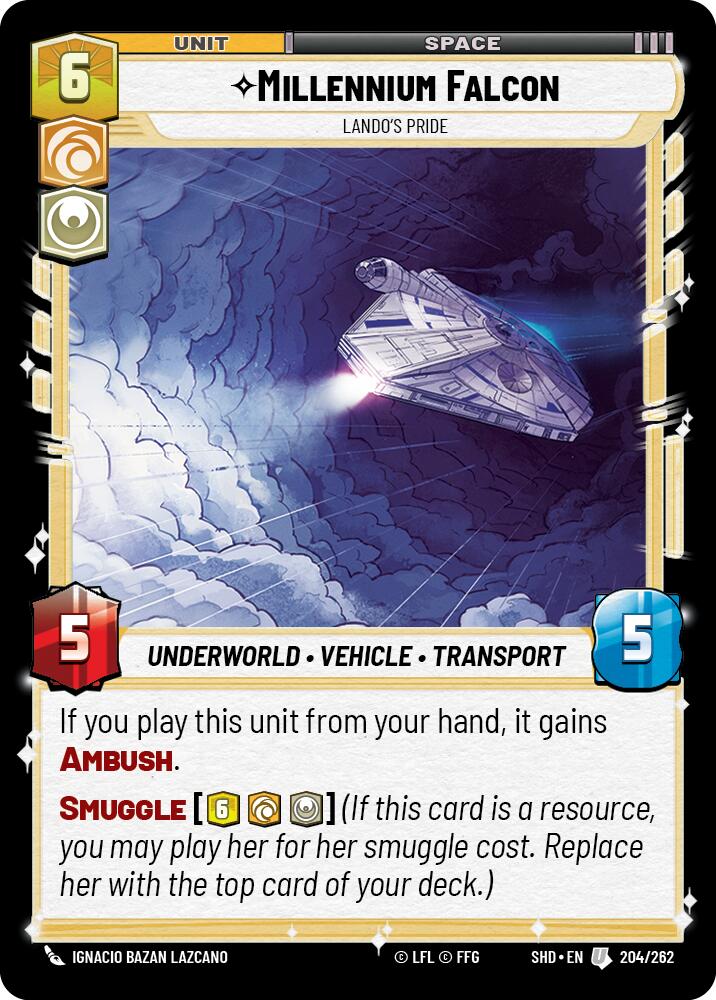 Millennium Falcon - Lando's Pride (204/262) [Shadows of the Galaxy] | Grognard Games