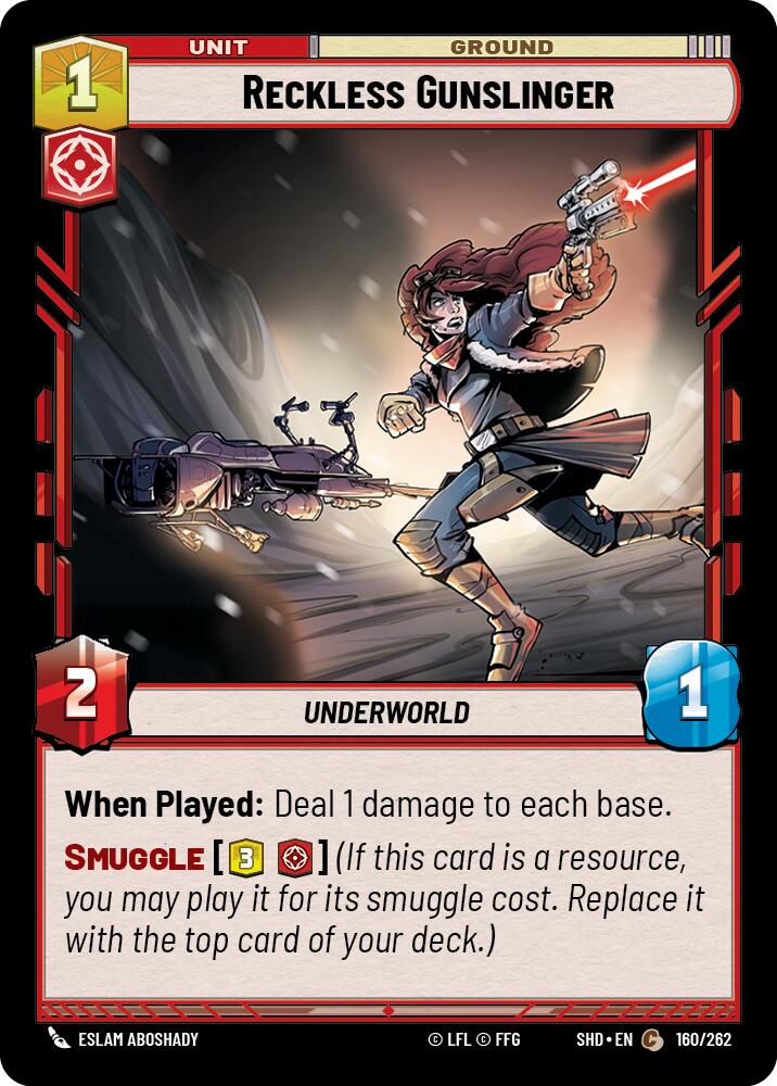 Reckless Gunslinger (160/262) [Shadows of the Galaxy] | Grognard Games