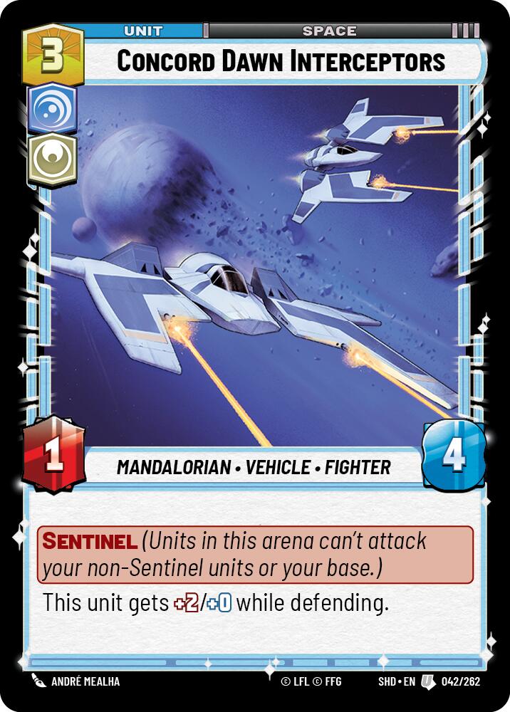 Concord Dawn Interceptors (042/262) [Shadows of the Galaxy] | Grognard Games