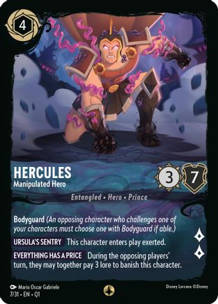 Hercules - Manipulated Hero (7/31) [Illumineer's Quest: Deep Trouble] | Grognard Games