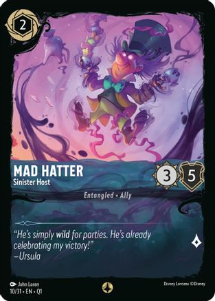 Mad Hatter - Sinister Host (10/31) [Illumineer's Quest: Deep Trouble] | Grognard Games