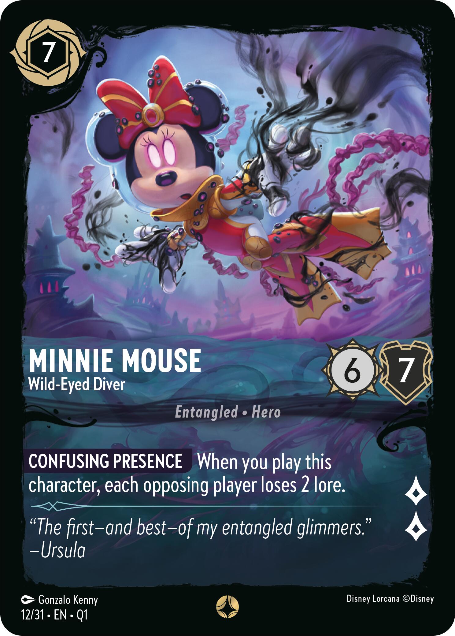 Minnie Mouse - Wild-Eyed Diver (12/31) [Illumineer's Quest: Deep Trouble] | Grognard Games