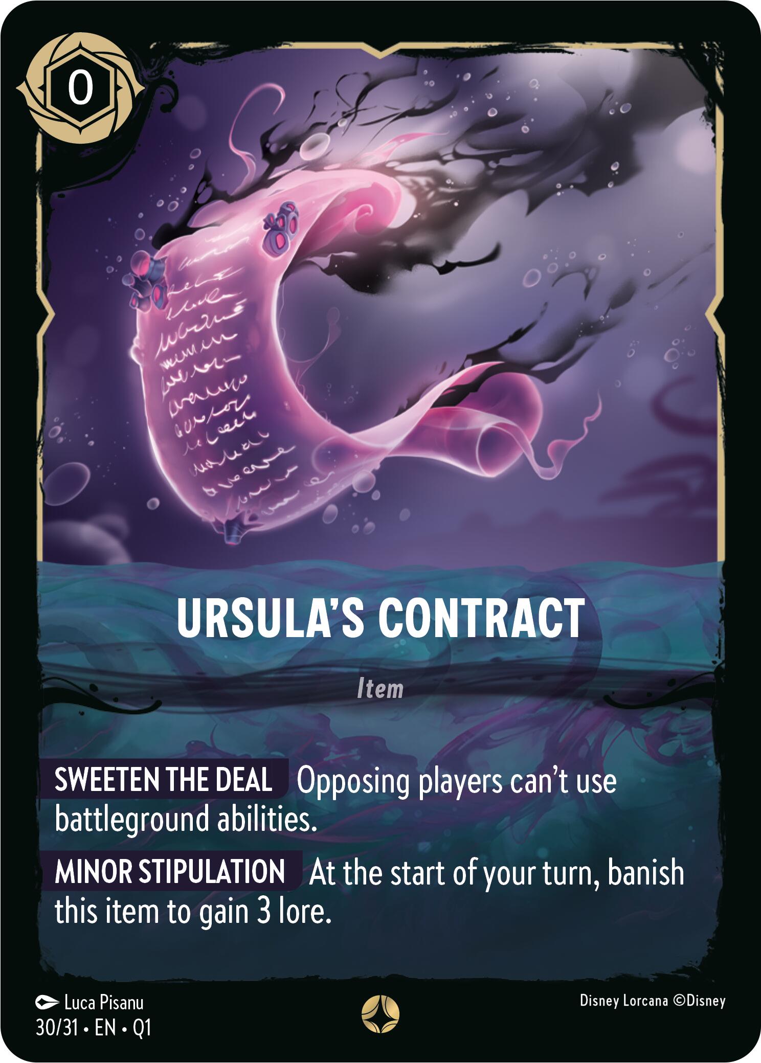 Ursula's Contract (30/31) [Illumineer's Quest: Deep Trouble] | Grognard Games