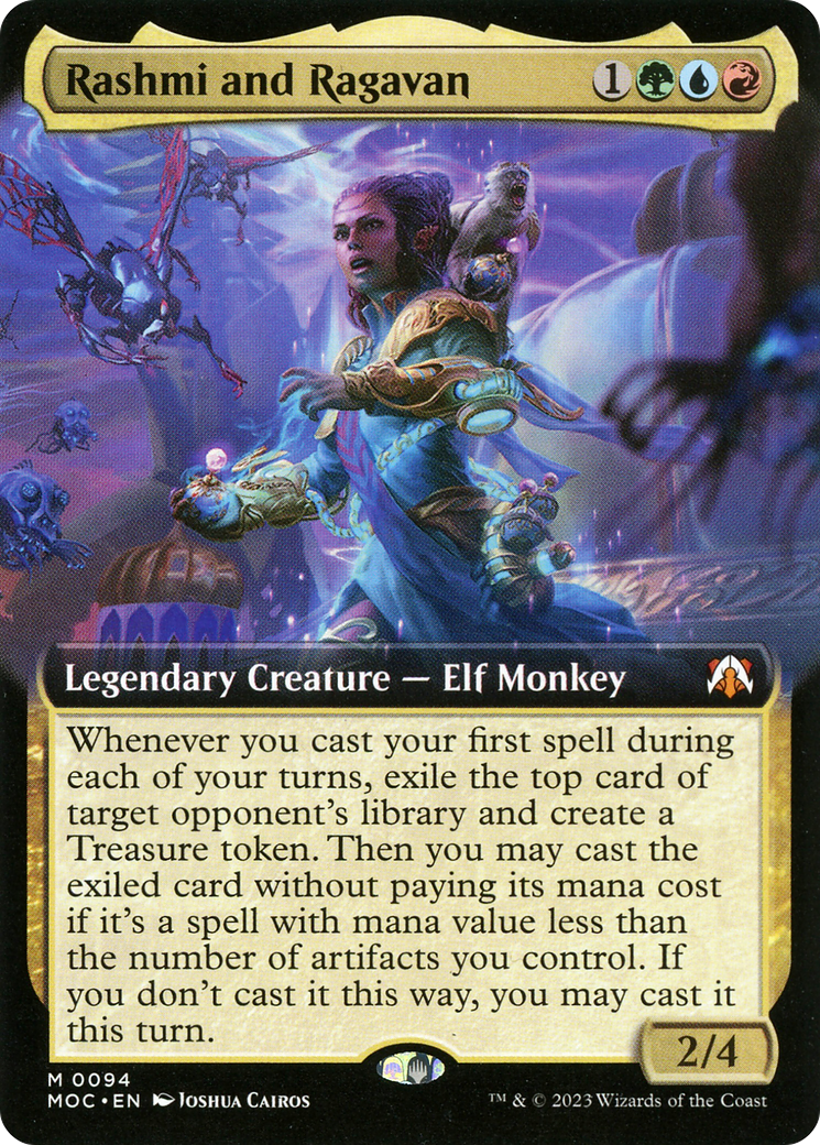Rashmi and Ragavan (Extended Art) [March of the Machine Commander] | Grognard Games