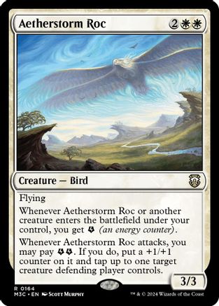 Aetherstorm Roc (Ripple Foil) (M3C-164) - Modern Horizons 3 Commander Foil | Grognard Games