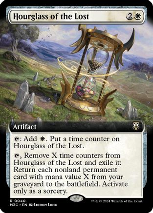 Hourglass of the Lost (Extended Art) (Ripple Foil) (M3C-040) - Modern Horizons 3 Commander Foil | Grognard Games